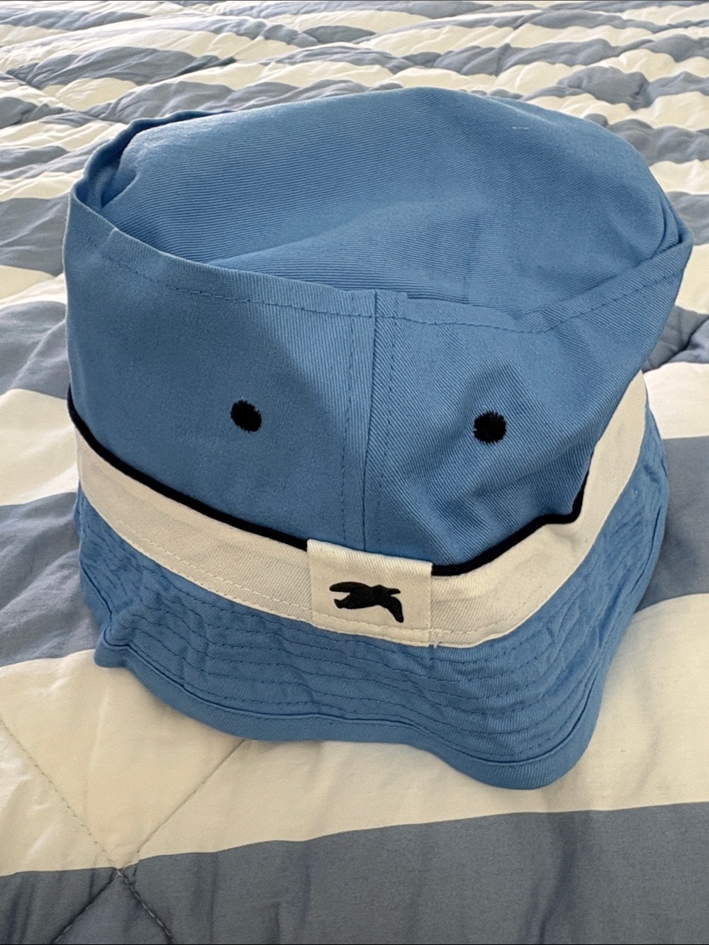SI Blue Bucket Hat with White Band Fisherman Hat